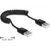 USB-Kabel DeLOCK 83239 USB 2.0 0,6 m Schwarz