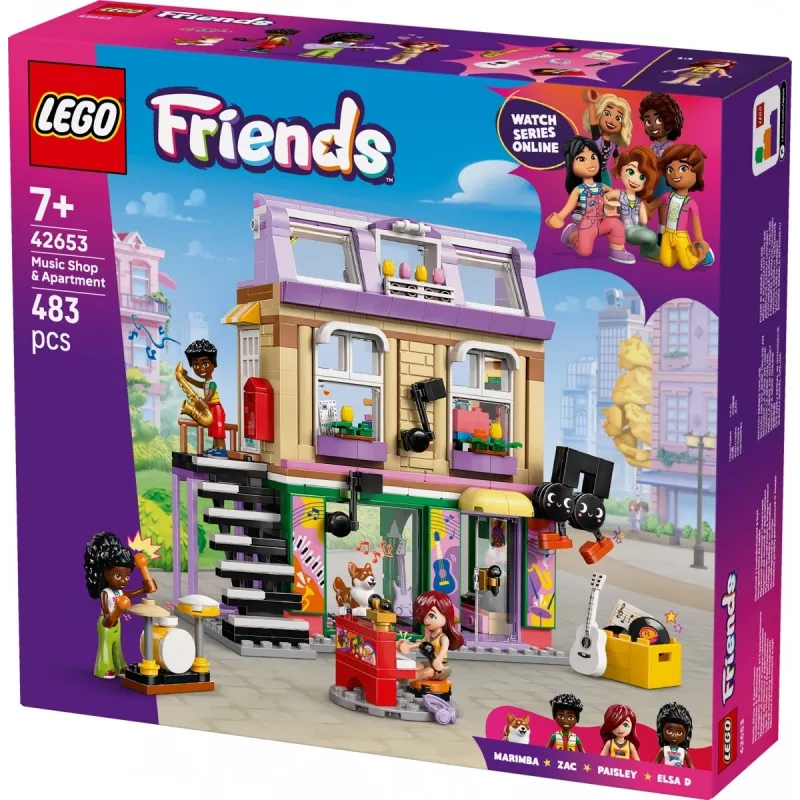 LEGO FRIENDS 42653 Musikgeschäft & Wohnung