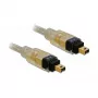FireWire A/A-Kabel DeLOCK 1,0 m Grau