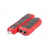 LANBERG Netzwerkkabeltester NT-0501 — RJ-11/RJ-12/RJ-45-Unterstützung, max. Länge 250 m, integrierte Batterie, LED-Anzeigen, schwarz