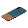 Smartphone-Hülle man and wood für iPhone XS Max — Denim Schwarz