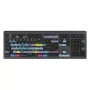 Logickeyboard ASTRA 2 DaVinci-Resolve-Tastatur für Mac, in voller Größe, kabelgebunden USB, Scherenmechanik, QWERTZ Deutsch, Schwarz