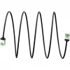 Goobay Ultra-Flexibles CAT 8.1 Patchkabel schlank U/FTP schwarz - extra-kurzer Stecker 99,9% (74354)