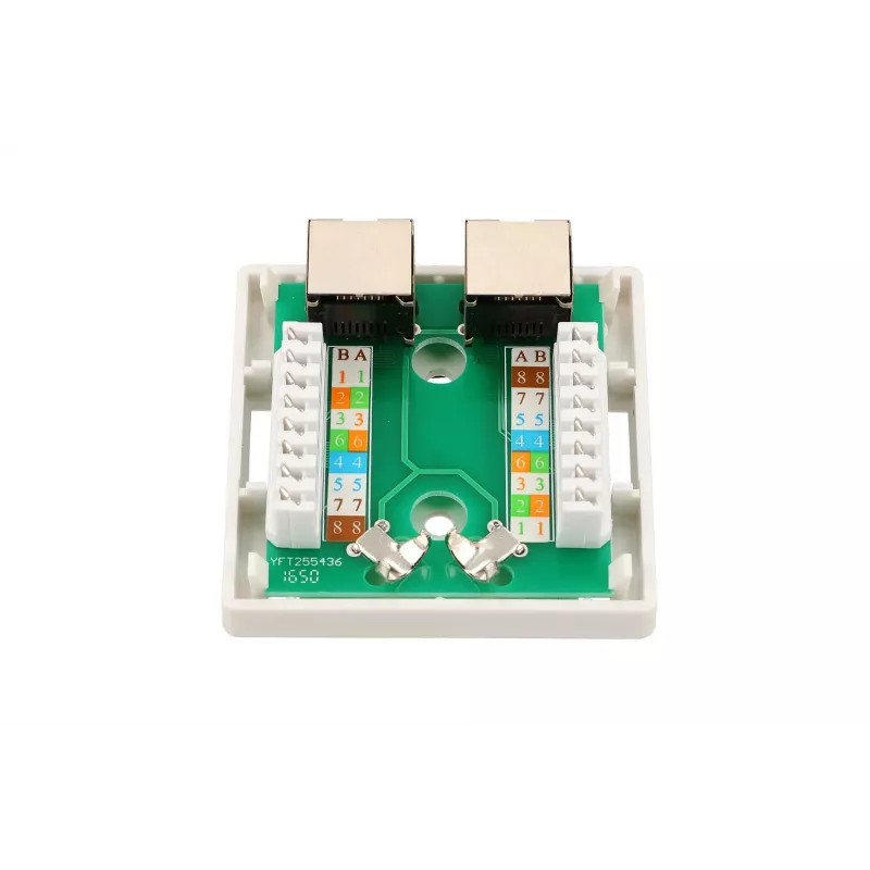 Aufputz-Netzwerkdose Extralink EX.9649 — 2x RJ45 Cat5e STP