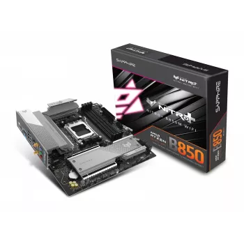 Motherboard Sapphire NITRO+ B850M WIFI — AMD B850, Sockel AM5, micro ATX, DDR5, 4x DIMM, Wi‑Fi 6, 2,5Gb LAN, 2x M.2
