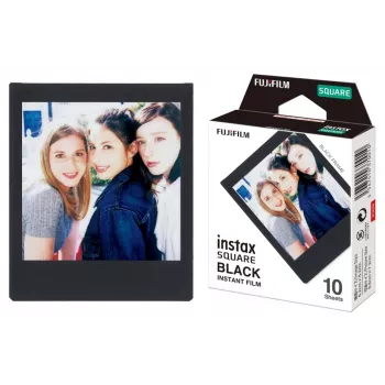 Fujifilm Instax Square BLACK - Sofortbildfarbfilm - ISO 800 - 10 Aufnahmen