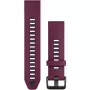 Silikon-Uhrenarmband GARMIN Quickfit 010-13391-04, 20 mm, Graphit/Rot