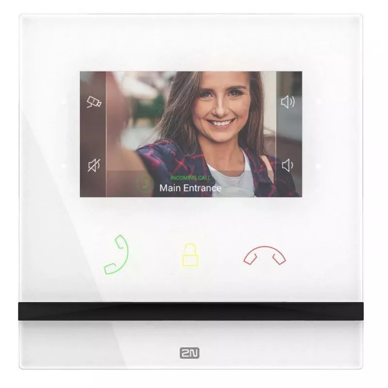2N Indoor Compact Video-Gegensprechanlage 10,9 cm (4,3 Zoll) Weiß