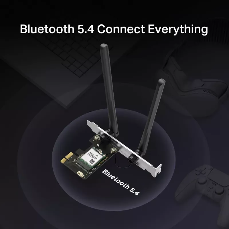 Kabelloser USB-Adapter MERCUSYS MA70XE AX1800 mit Bluetooth 5.4 – Wi‑Fi 6 (AX1800)