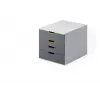 Schubladeneinheit Durable VARICOLOR Grau Kunststoff 4 Schubladen