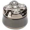 Herren-Rotationsrasierer Jata JBMA1444 — 5 Rotationsscherköpfe, Li-Ion 1200 mAh, Nass- & Trockenrasur, Chrom