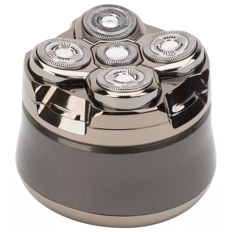Herren-Rotationsrasierer Jata JBMA1444 — 5 Rotationsscherköpfe, Li-Ion 1200 mAh, Nass- & Trockenrasur, Chrom