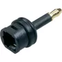 Toslink-Kupplung auf 3,5 mm, Adapter schwarz