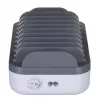 Manhattan Charging Station, 10x Ports: 3x USB-C (up to 18W PD) and 7x USB-A (up to 12W), 120W Total Output, White/Grau, Three Year Warranty