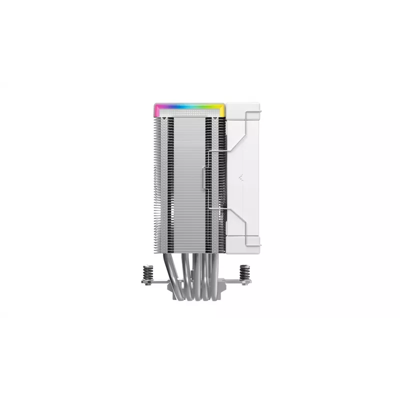CPU-Kühler DeepCool AK500S Digital SE – 5 Heatpipes, 120 mm FDB-Lüfter, PWM, Multi-LED, weiß, unterstützt Intel LGA1150 und AMD Sockel
