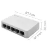 Netzwerk-Switch QOLTEC 52247 5 x RJ45-Ports 1000 Mbit/s Gigabit unmanaged