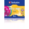VERBATIM 43297 Verbatim DVD+RW schlank Jewel Case 5 4.7GB 4x Farbe