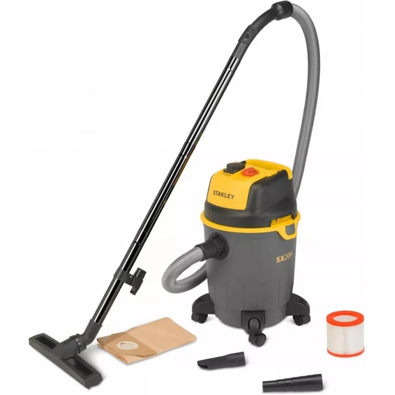 Industriesauger STANLEY SXVC20PTE, 1200 W, 20 L nass & trocken, 3 m Schlauch, 2,5 m Kabel, 17 kPa