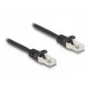 Netzwerkkabel DeLOCK RJ50 Stecker auf RJ50 Stecker S/FTP 0,25 m Schwarz