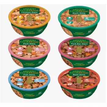 Nassfutter für Hunde Multipack ARQUIVET Fresh Home Goulash Mix 6×280 g, ausgewachsen, Alleinfutter, gluten- und sojafrei