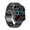 Smartwatch Colmi P80 Stahl Schwarz mit Bluetooth und Herzfrequenzmesser