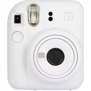 Sofortbildkamera Fujifilm Instax Mini 12 Weiß — 86×54 mm Prints, 60 mm Brennweite, AA-Batterie