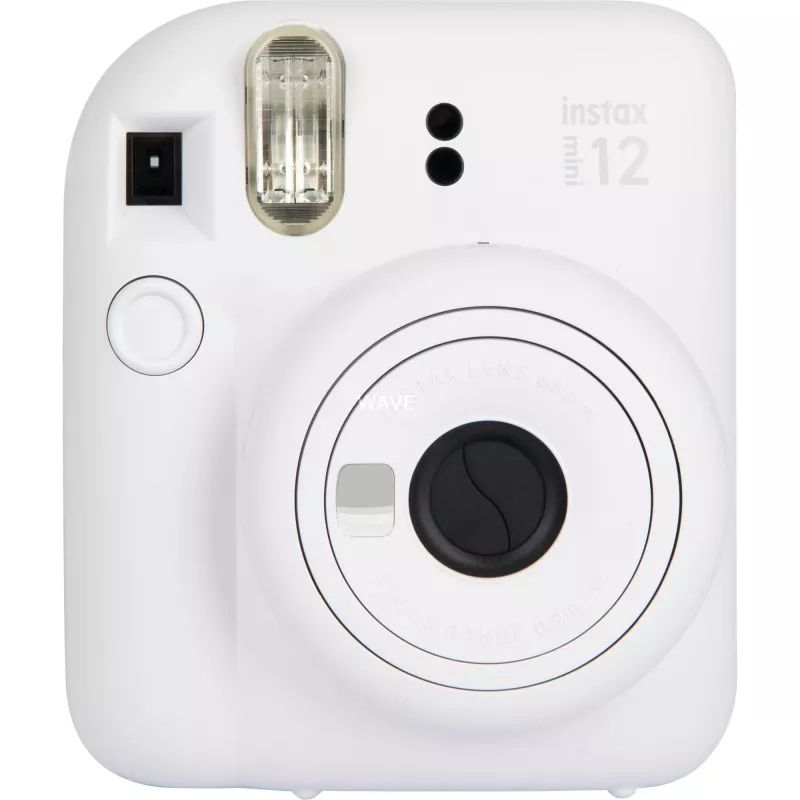 Sofortbildkamera Fujifilm Instax Mini 12 Weiß — 86×54 mm Prints, 60 mm Brennweite, AA-Batterie
