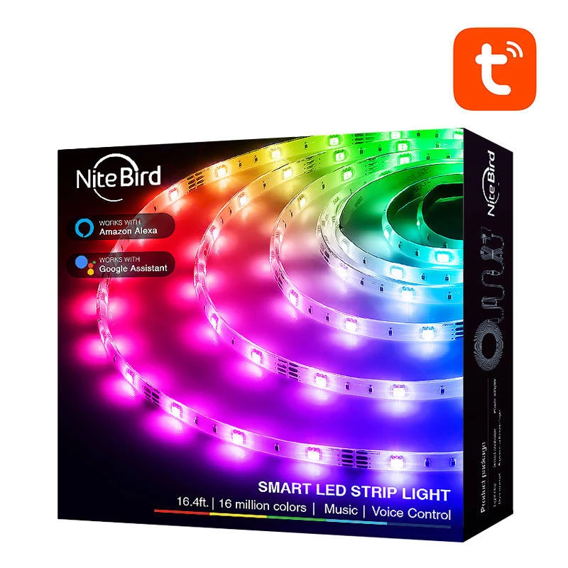 LED-Lichtband NiteBird SL3 von gosund | nitebird — Smart WiFi RGB, 2×5 m, Tuya