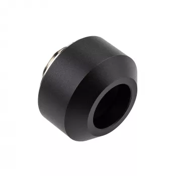 Hardtube-Fitting OPTIMUS 12 mm, schwarz – Einzel-Klemmringverschraubung für starre Rohre