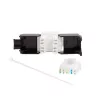 LogiLink NK4066 Keystone Module Flach Schwarz Weiß RJ-45