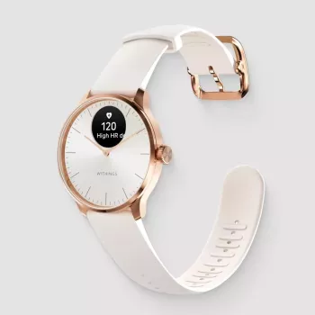 Hybrid-Smartwatch Withings ScanWatch Light Gold Weiß