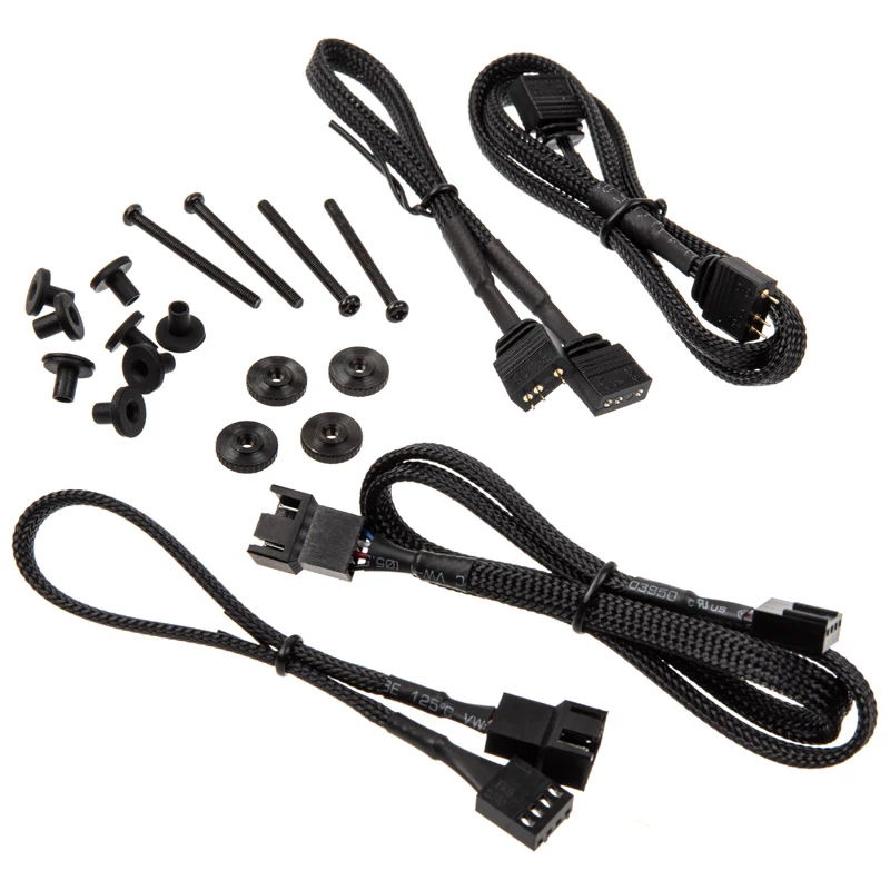 KING KITS LUBU-049 120mm ARGB Gehäuselüfter - 3er-Pack, Weiß