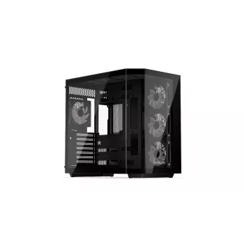 PC-Tower-Gehäuse KRUX Empero KRXD010, ATX, schwarz – unterstützt GPUs bis zu 420 mm, CPU-Kühler bis zu 155 mm, 2x 3,5 Zoll + 3x 2,5 Zoll Einschübe