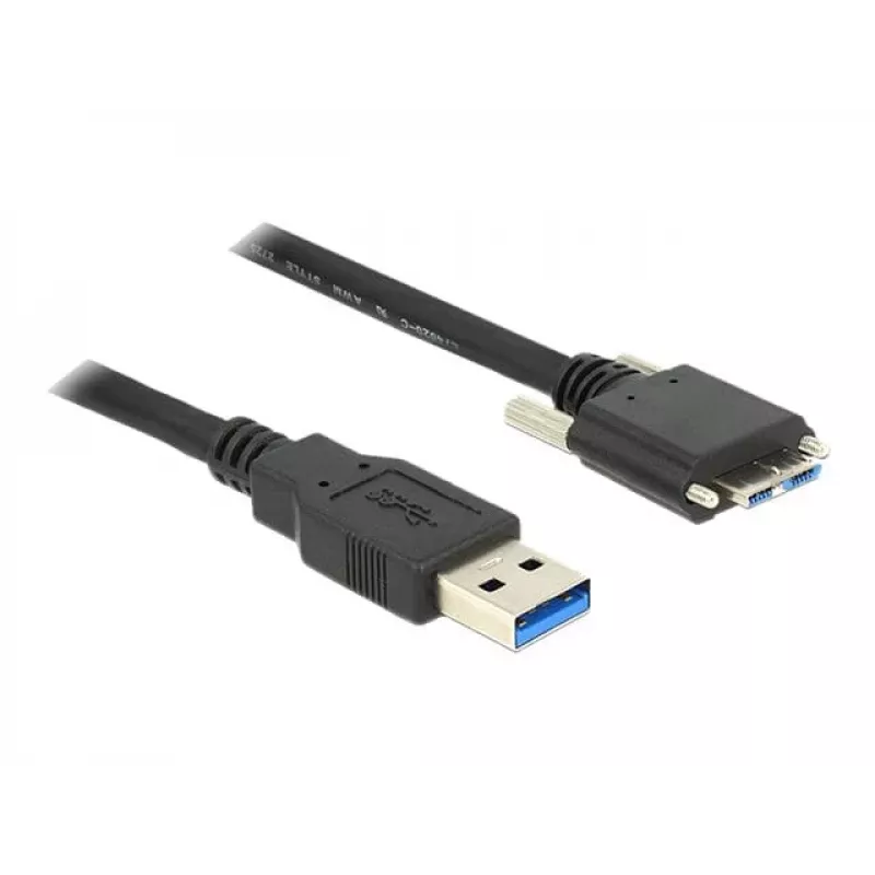 USB-Kabel DeLOCK 83599 USB 3.2 Gen 1 3m USB A Micro-USB B Schwarz