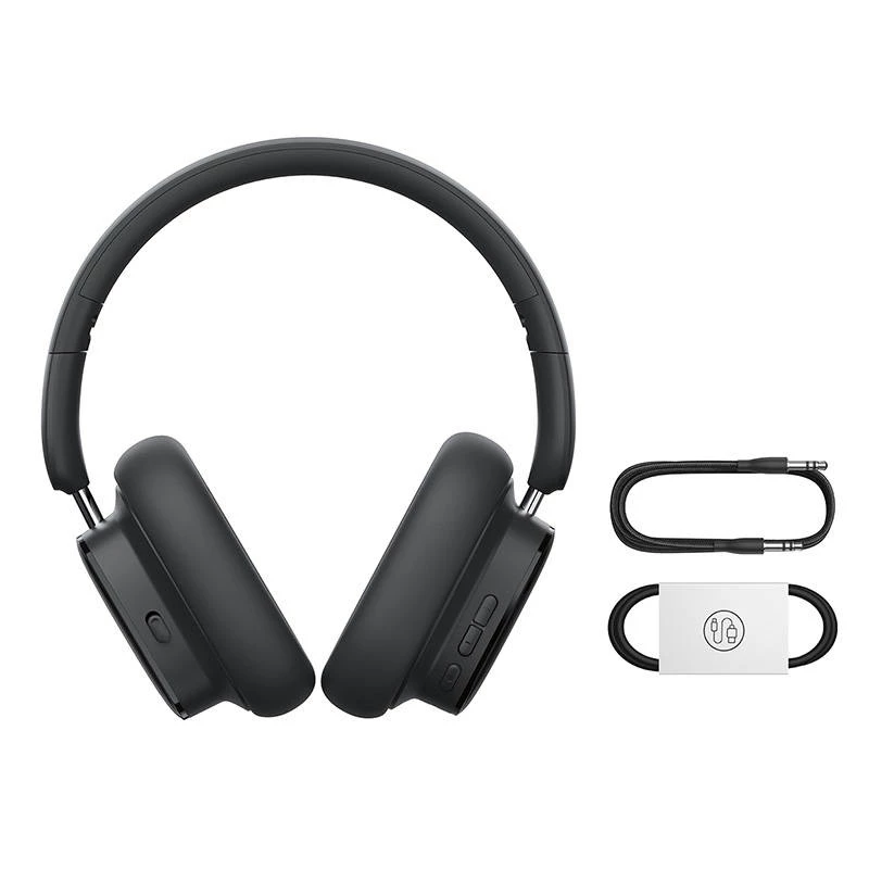 Baseus Bowie H1i Headset Kabelloser Kopfbügel Anrufe/Musik USB Typ-C Bluetooth Schwarz