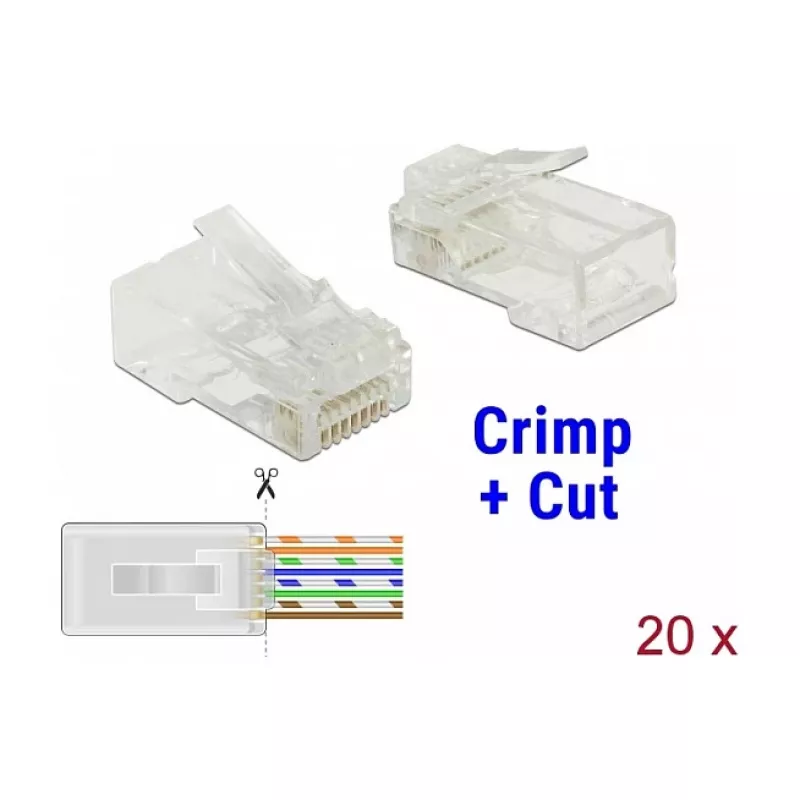 Wire Connector DeLOCK 86451 RJ-45 Transparent