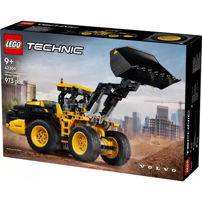 LEGO Technic Volvo L120 Elektro-Radlader Modell 42209, 973 Teile, für Kinder ab 9 Jahren, 140×110×350 mm