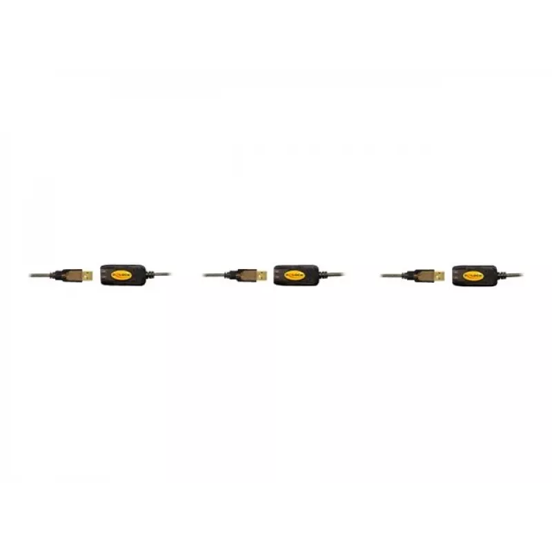 USB-Kabel DeLOCK 82446 USB 2.0 10m Schwarz