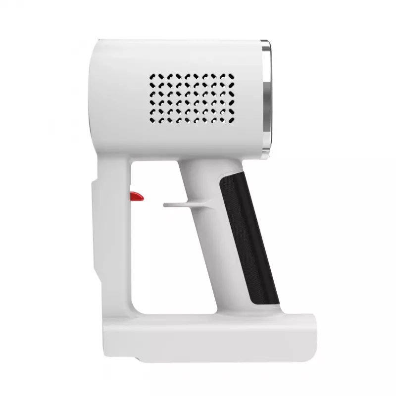 Akku-Staubsauger Adler AD 7051 — 300 W max, 22,2 V Batterie, 0,6 L beutellos, Edelstahlrohr, EPA F8, LED-Licht, weiß/rot