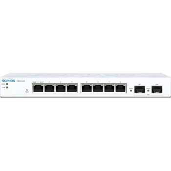 Sophos CS101-8 - Switch - managed - 8 x 10/100/1000 + 2 x Gigabit SFP - Desktop, wandmontierbar