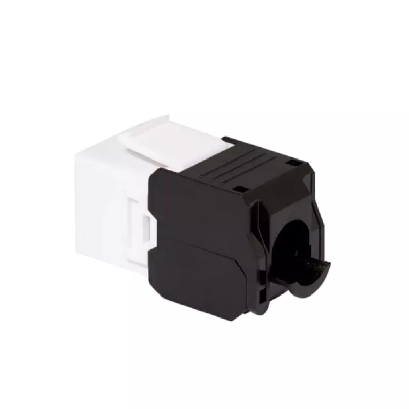 LogiLink NK4066 Keystone Module Flach Schwarz Weiß RJ-45