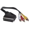 SCART-Kabel ShiverPeaks AVK 407-200 SC mit Schalter und 3×Cinch-Steckern