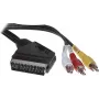 SCART-Kabel ShiverPeaks AVK 407-200 SC mit Schalter und 3×Cinch-Steckern