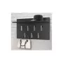 Wandgarderobe Top E Shop WIESZAK 2F CZERŃ MAT — Spanplatte, 7 Haken, 700×200×400 mm, schwarz
