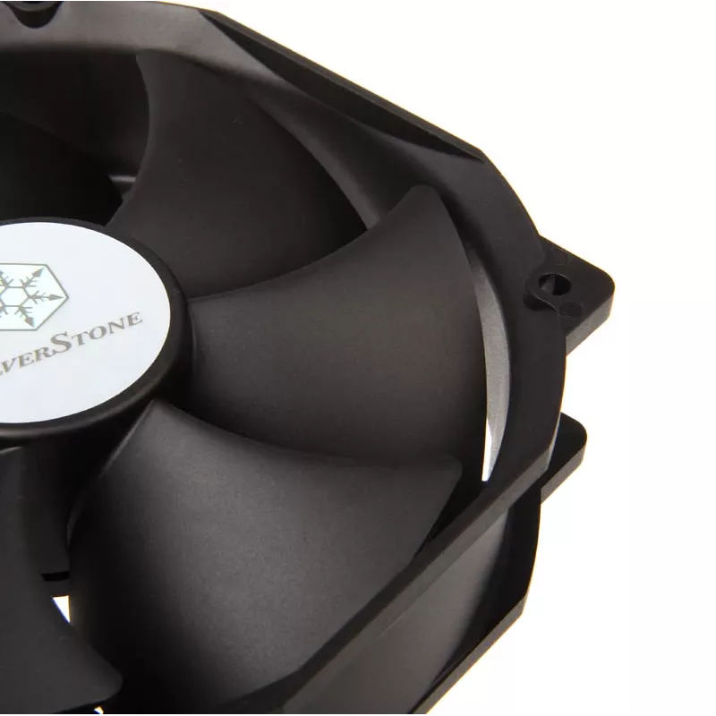 SILVERSTONE 140-mm-Lüfter SST-FHP141 v2.0 — 140 mm PWM Gehäuse-/Kühlerlüfter, schwarz