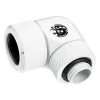 Fitting BitsPower BP-DWE90RMLA16 — Messing 90°-Winkelfitting für Computer-Kühlung, Durchmesser 1,6 cm, weiß