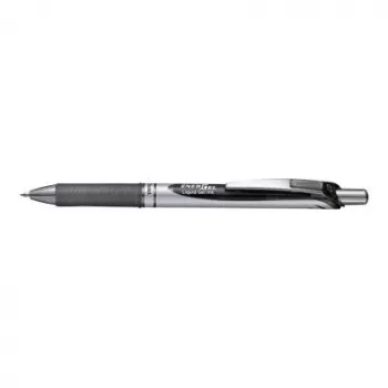 Clip-on Einzieh-Kugelschreiber Pentel Energel XM Klick Schwarz