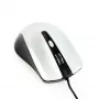 Kabelgebundene beidhändige optische Maus GEMBIRD MUS-4B-01-BS, USB Typ-A, 1200 DPI, 4 Tasten, schwarz/silber