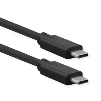 USB-Kabel ROLINE 11.02.9070 USB 3.2 Gen 2 0,5 m Schwarz