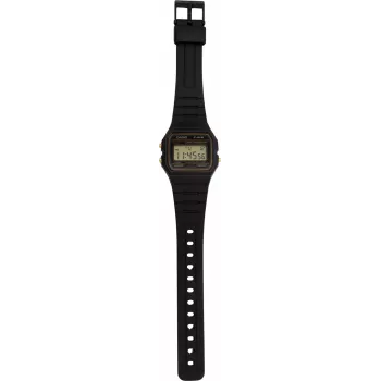 Digitaluhr CASIO F-91WG-9QDF von CASIO — klassisches Digitaldisplay, Kunststoffgehäuse und -armband, wasserbeständig, Alarm, Stoppuhr